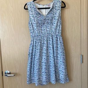 Cath Kidston Floral A-Line V-Neck Sleeveless Casual Dress
